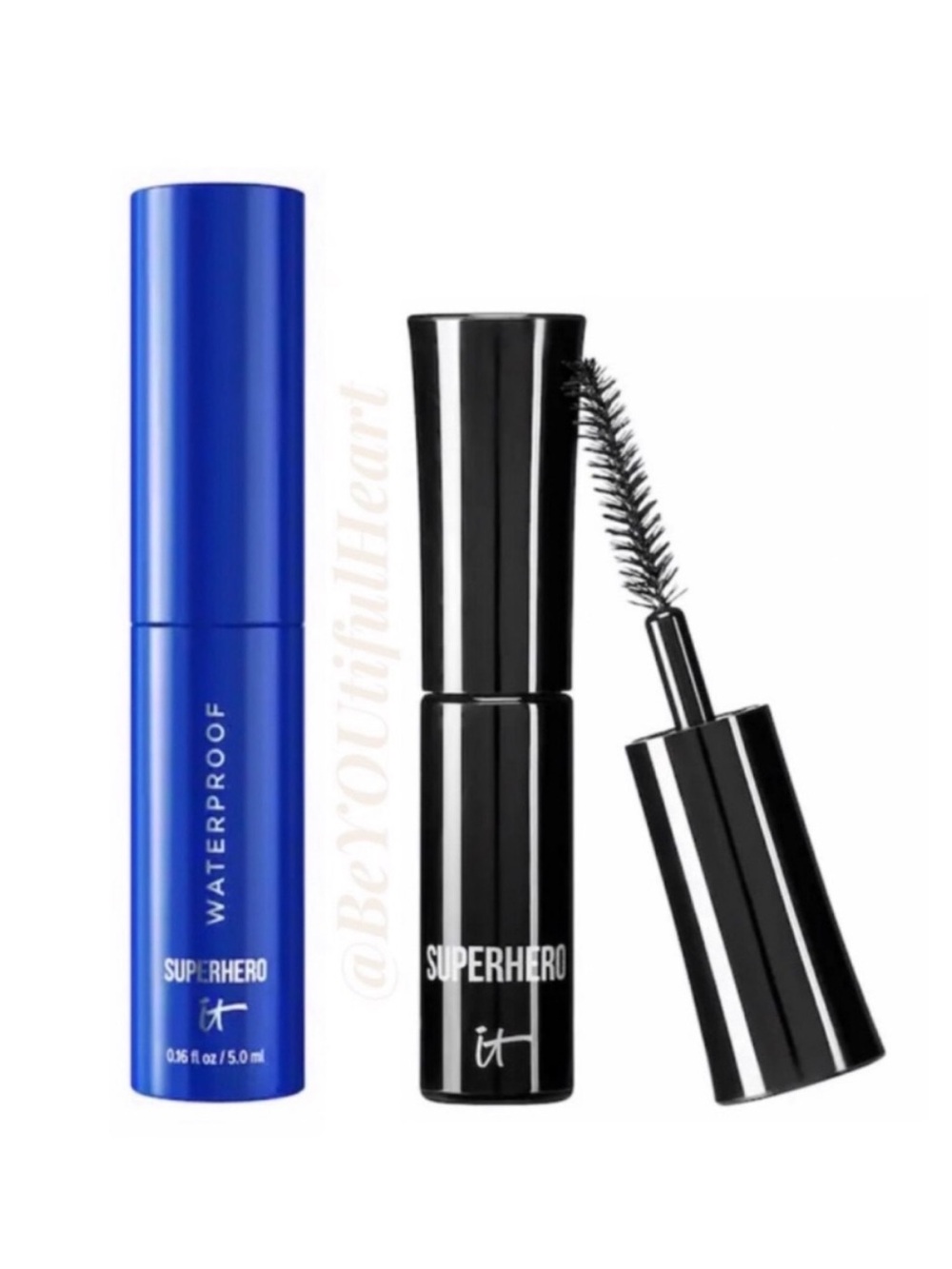 it Cosmetics Mini Superhero Volumizing Mascara Duo in Regular and Waterproof
